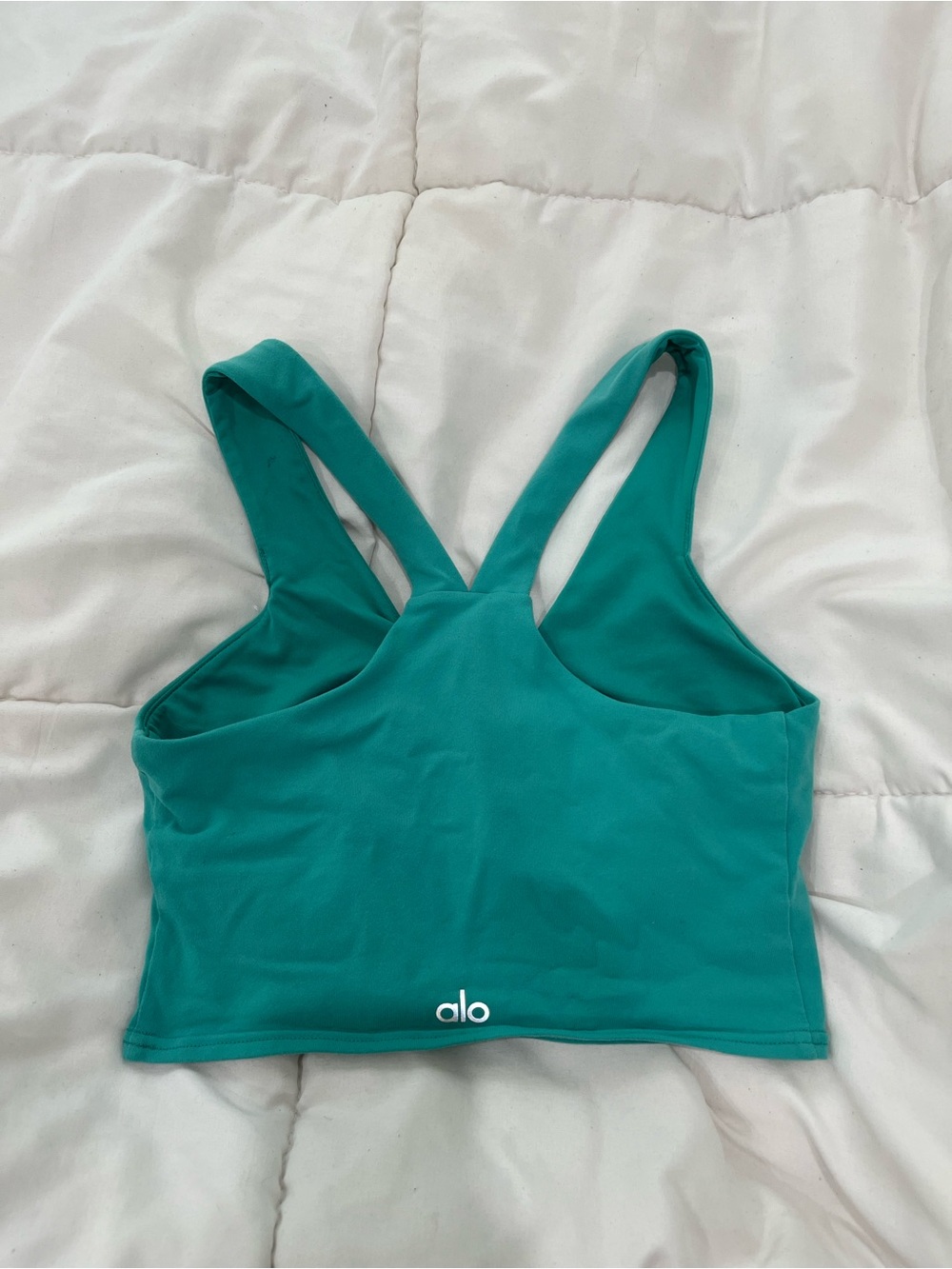 ALO Yoga Teal Racerback Sports Bra